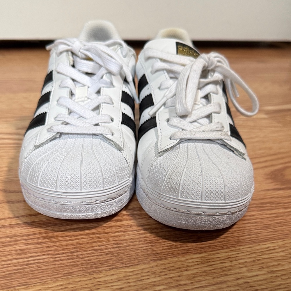 Adidas Superstar White Black Sneakers - Picture 3 of 6